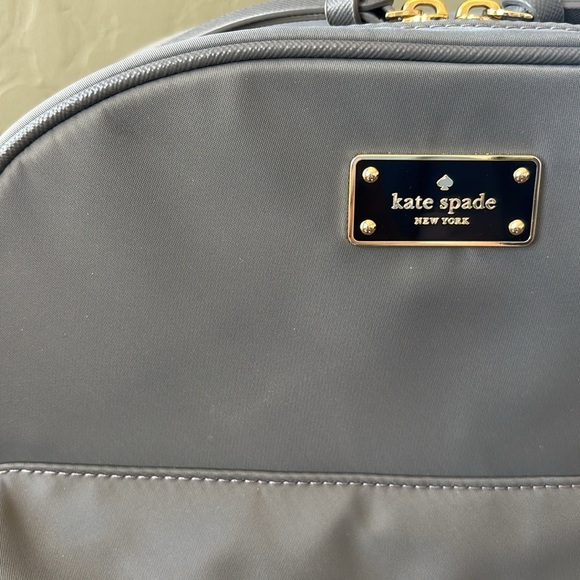 Kate Spade Gray Nylon Backpack Gold Hardware - Picture 11 of 12